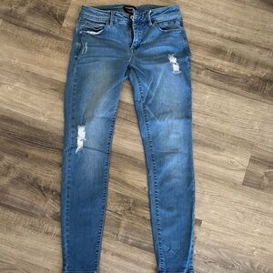 Bebe Distressed Blue Jeans